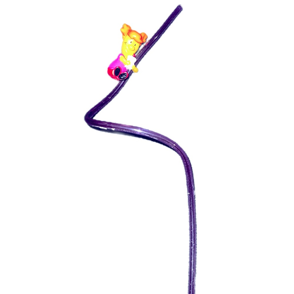 Vintage 2000 Sonic Drive-In Collectible Straw in Purple